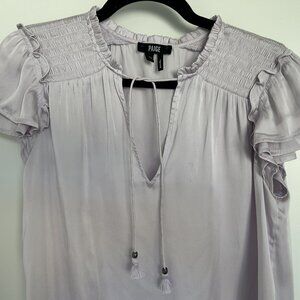 Paige Lavendar Satin Blouse